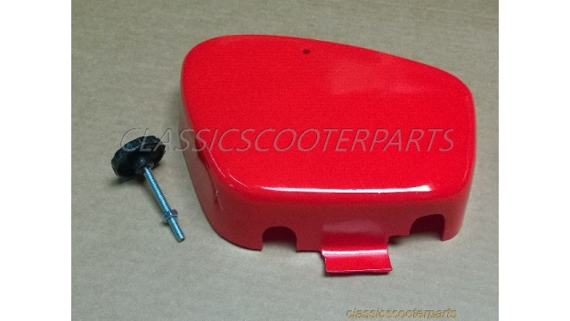 Honda CT90 Red battery cover with knob